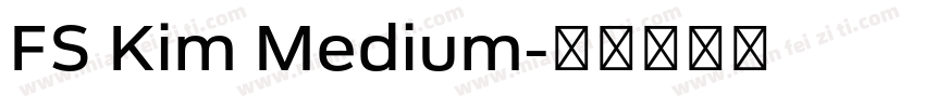 FS Kim Medium字体转换